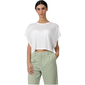 Dondup, Dames, Tops, Wit, Maat: M Katoen,
