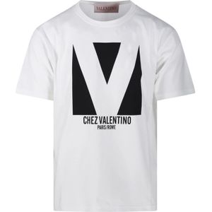 Valentino, Heren, Tops, Wit, Maat: L