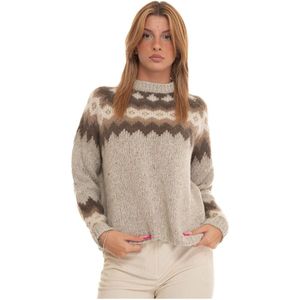 Woolrich, Dames, Truien, Bruin, Maat: XS Wol,