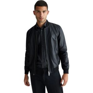 Liu Jo, Heren, Jassen, Zwart, Maat: 2XL Leer,