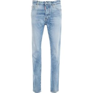 Dsquared2, Heren, Jeans, Blauw, Maat: M Katoen,