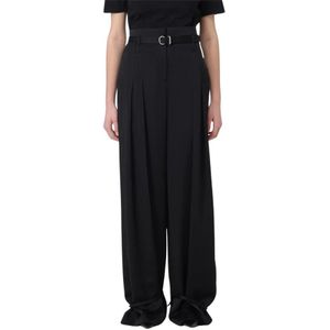 Jil Sander, Dames, Broeken, Zwart, Maat: S