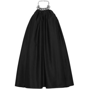 Philipp Plein, Dames, Jurken, Zwart, Maat: S Katoen,