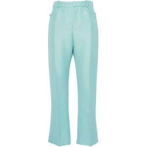 Tom Ford - Wollen Blend Broek - Lichtblauw - Dames