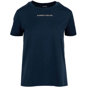 Max Mara, Dames, Tops, Blauw, Maat: M Katoen,