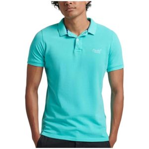 Superdry, Heren, Tops, Blauw, Maat: S Katoen,