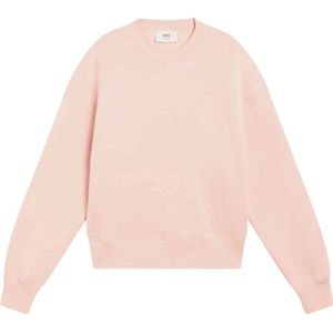 Ami Paris, Heren, Sweatshirts & Hoodies, Roze, Maat: XS