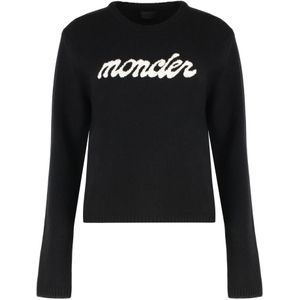 Moncler - Truien - Zwart - 90% Wol - Dames