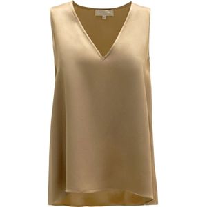 Antonelli Firenze, Dames, Tops, Beige, Maat: M Zijde,