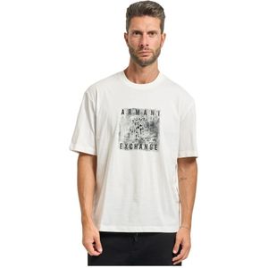 Armani Exchange, Heren, Tops, Wit, Maat: XL Katoen,