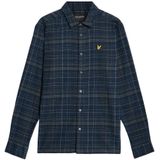 Lyle & Scott, Heren, Overhemden, Blauw, Maat: XS Flanel,