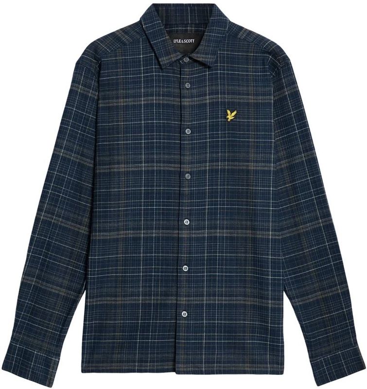 Lyle & Scott, Heren, Overhemden, Blauw, Maat: XS Flanel,