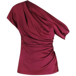 Simkhai, Dames, Tops, Rood, Maat: S Satijn,