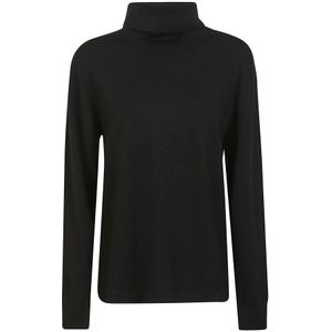 P.a.r.o.s.h., Dames, Truien, Zwart, Maat: XL Wol,