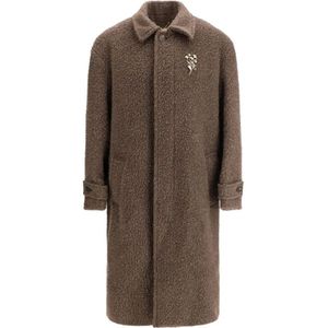 Golden Goose - Journey Single-breasted Coat - Kreukvrije Wollen Jas - Beige