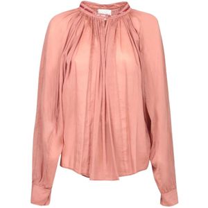 Forte Forte, Dames, Blouses & Shirts, Roze, Maat: XS Katoen,