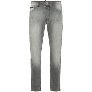 Philipp Plein, Heren, Jeans, Grijs, Maat: W32 Katoen,