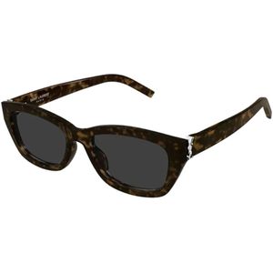 Saint Laurent, Dames, Accessoires, Bruin, Maat: 55 MM Nylon,