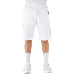 Disclaimer, Heren, Korte broeken, Wit, Maat: XL Katoen,