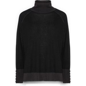 Elena Mirò, Dames, Truien, Zwart, Maat: XS Wol,