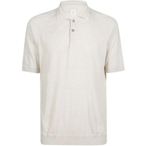 Eleventy, Heren, Truien, Beige, Maat: M Linnen,