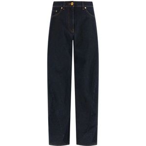 Versace, Dames, Jeans, Blauw, Maat: W27 Katoen,