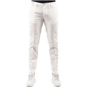 Re-Hash, Heren, Broeken, Wit, Maat: W34 Leer,