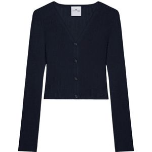 Courrèges, Dames, Truien, Blauw, Maat: L