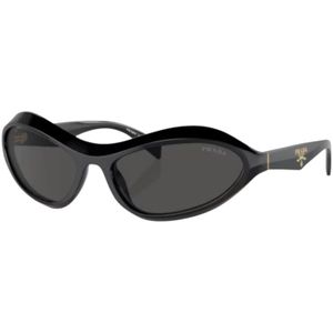 Prada - Zonnebril - Zwart - Acetaat