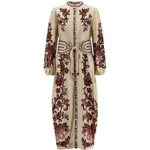 Farm Rio, Dames, Jurken, Veelkleurig, Maat: S