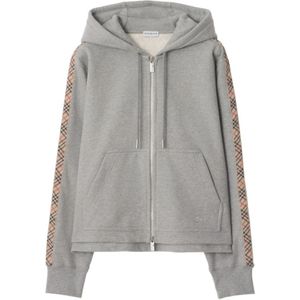 Burberry, Dames, Sweatshirts & Hoodies, Grijs, Maat: L