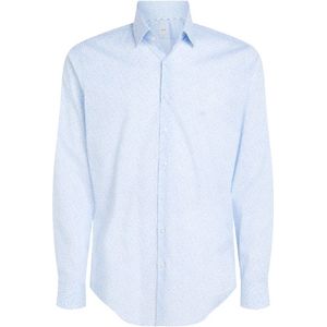 Calvin Klein, Heren, Overhemden, Blauw, Maat: L Katoen,