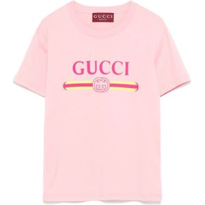 Gucci, Dames, Tops, Roze, Maat: XS Katoen,
