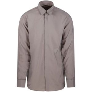 A Paper Kid, Heren, Overhemden, Bruin, Maat: L Modal,