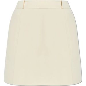 Jil Sander, Dames, Rokken, Beige, Maat: XS Wol,