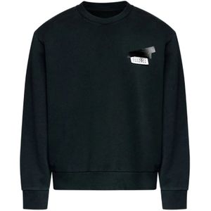 MM6 Maison Margiela, Heren, Sweatshirts & Hoodies, Zwart, Maat: L Katoen,