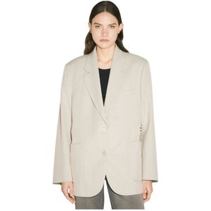 Our Legacy, Dames, Jassen, Beige, Maat: XS Viscose,