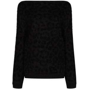 Valentino, Dames, Truien, Zwart, Maat: M Wol,