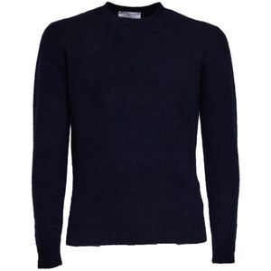 Filippo De Laurentiis, Heren, Truien, Blauw, Maat: M Zijde,