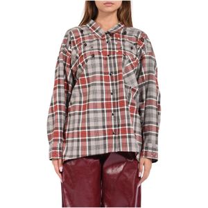 A Paper Kid, Dames, Blouses & Shirts, Veelkleurig, Maat: M Katoen,