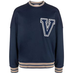 Valentino Garavani, Heren, Sweatshirts & Hoodies, Blauw, Maat: M