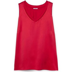 Fiorella Rubino, Dames, Tops, Rood, Maat: XS Satijn,