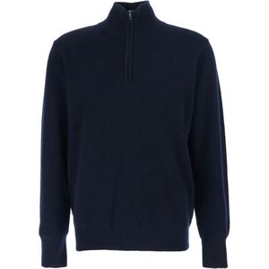 Roberto Collina, Heren, Truien, Blauw, Maat: M Wol,