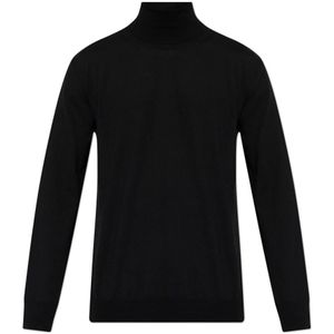 Jil Sander, Heren, Truien, Zwart, Maat: S Wol,