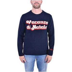 MC2 Saint Barth, Heren, Truien, Blauw, Maat: S Wol,