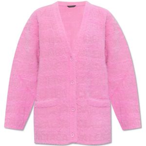 Balenciaga Oversized Cardigan , Pink , Dames , Maat: S