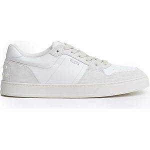 Tod's Witte Leren Sneakers Aw24 , White , Heren , Maat: 40 EU