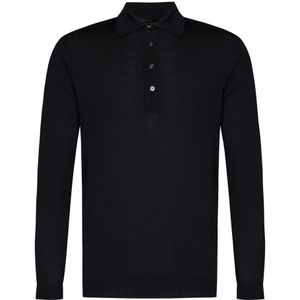 Low Brand, Heren, Tops, Zwart, Maat: S Wol,