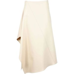 Bottega Veneta, Dames, Rokken, Beige, Maat: XS Katoen,