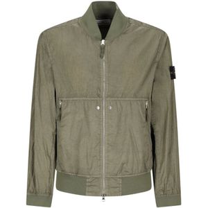 Stone Island, Heren, Jassen, Groen, Maat: 2XL